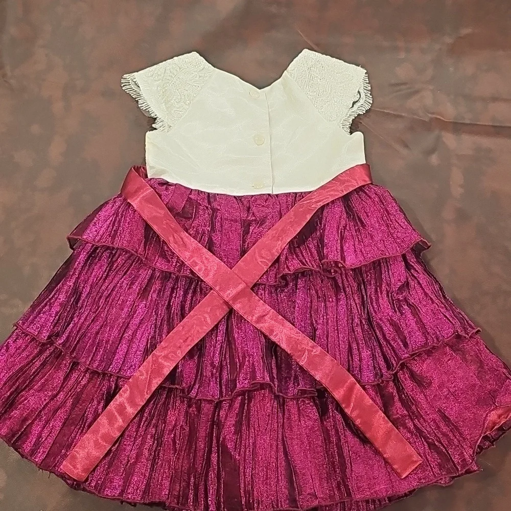 E Dress Size 4t Fuscia Pink Ruffles